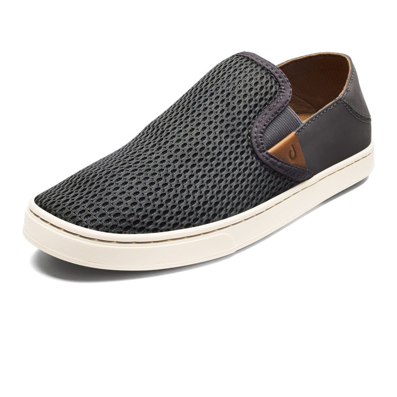 OLUKAI Pehuea Women's Slip On Sneakers, Casual Everyday Shoes with Easy On & Off Design, Breathable Mesh & Drop-in Heel, All-Day Comfort & Support, Pavement/Pavement, 11 - Image 1